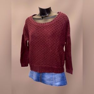 Gorgeous Red Wine Threaded Sweatshirt💕